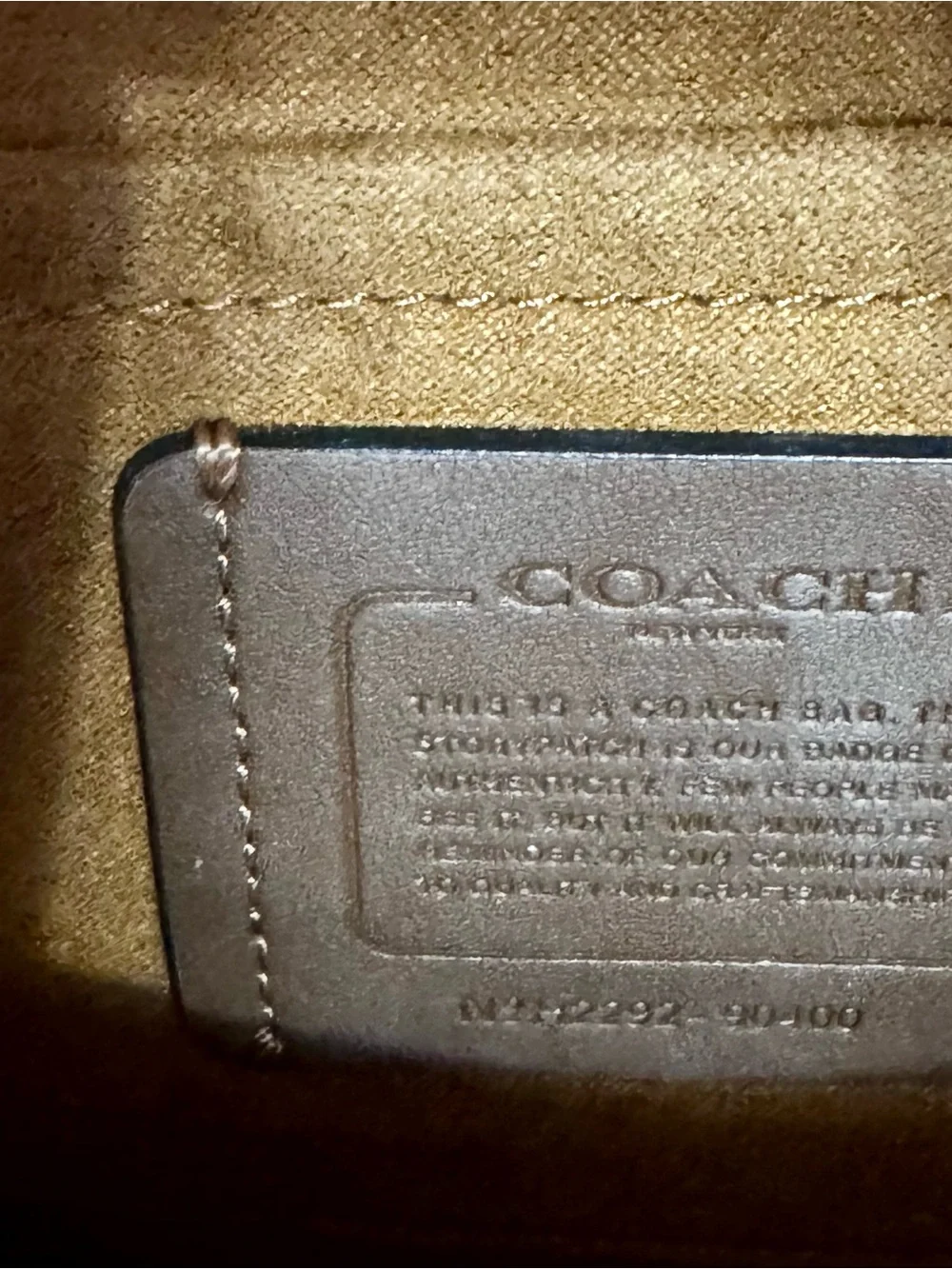 Coach Mixed-Material Black, Brown & Rust Shoulder Bag with Gold Chain